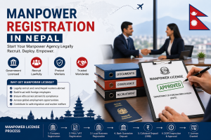 Read more about the article Manpower Registration in Nepal: Complete Process, Cost, Requirements & Legal Guide (2026)